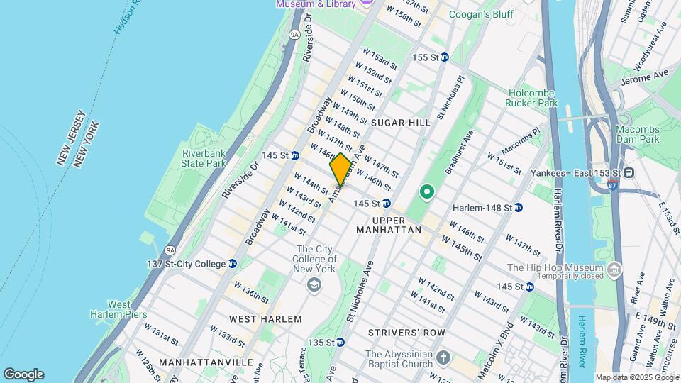 1707 Amsterdam Ave Map and Location Details