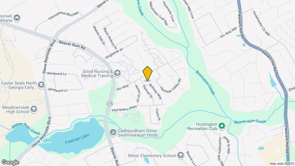 1219 Brittney Way Map and Location Details