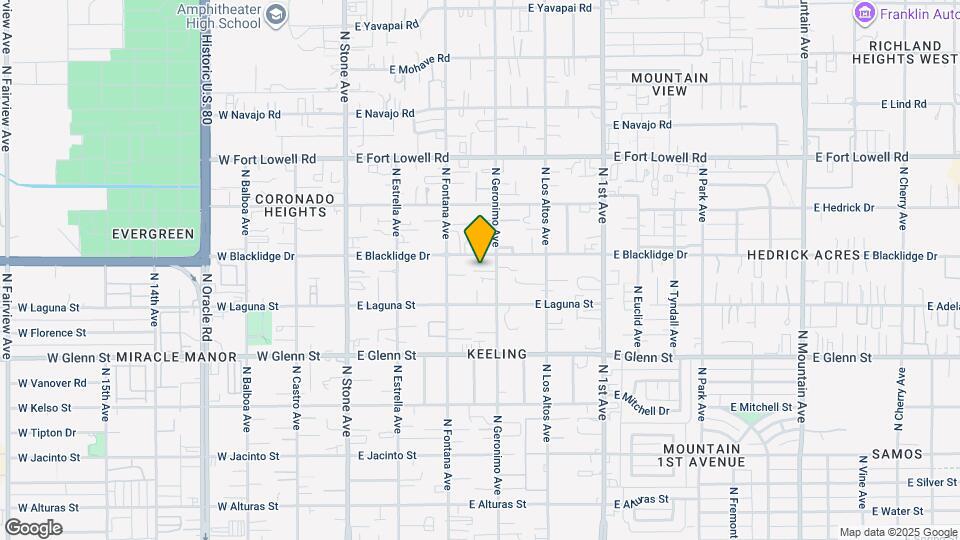 2933 N Geronimo Ave Map and Location Details