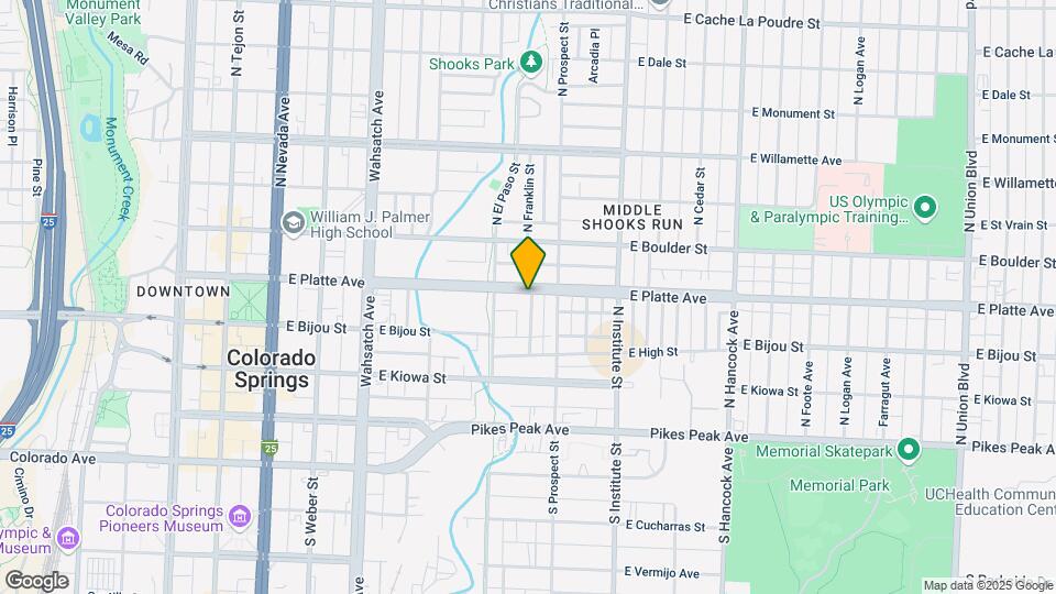 250 N Franklin St Mapa y Detalles de la Ubicación