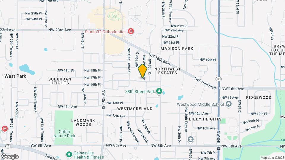 1704 NW 39th Terrace Mapa y Detalles de la Ubicación