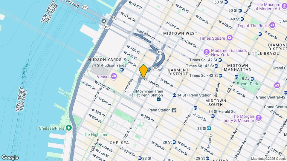 436-444 W 34th St Map and Location Details