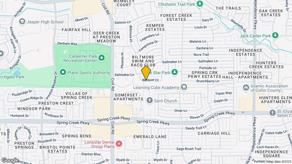 3708 Racquet Ct Map and Location Details