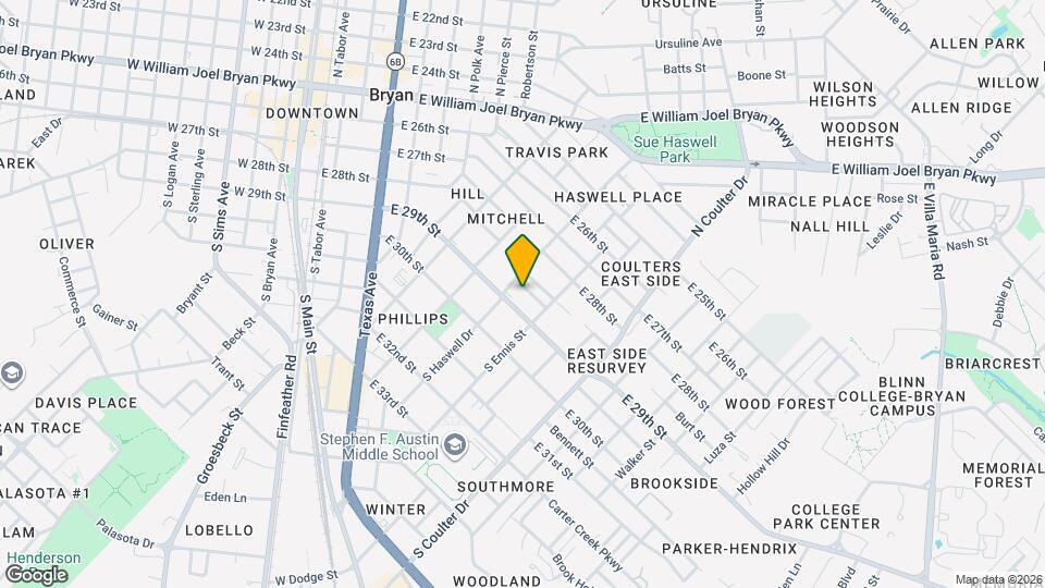 909 Bina St, Unit B Mapa y Detalles de la Ubicación