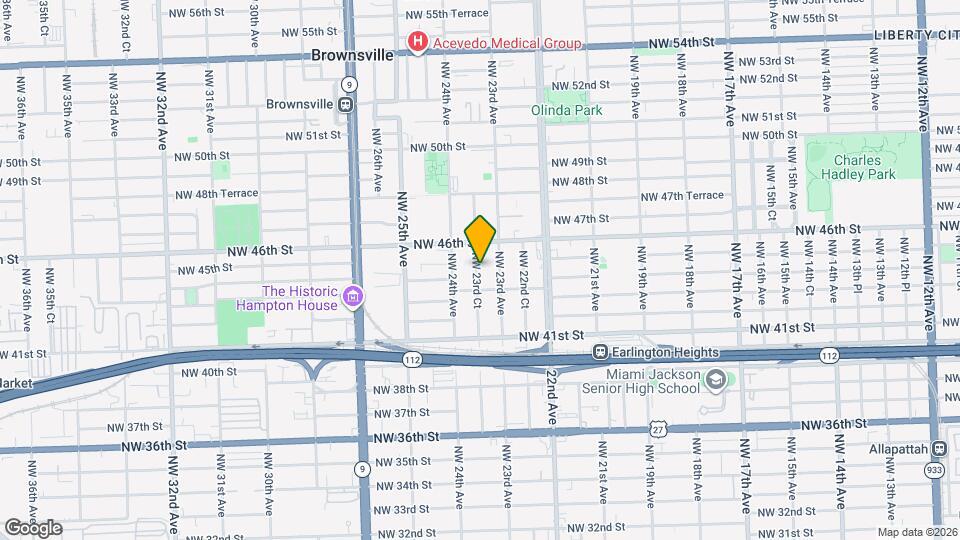 4425-4427 NW 23rd Ct Mapa y Detalles de la Ubicación