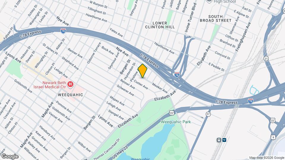 318 Meeker Ave Map and Location Details