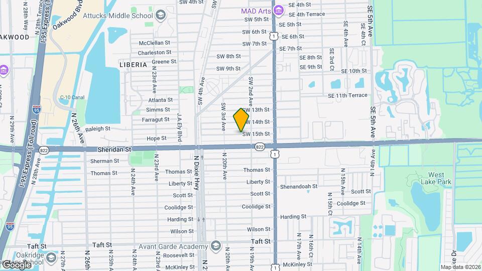 233 SW 15th St Map and Location Details