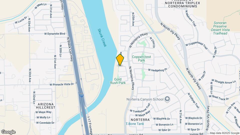 2531 W Hedgehog Pl Map and Location Details
