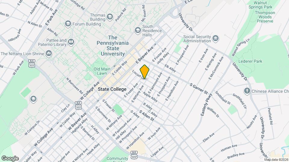 257 E Nittany Ave, Unit 257 Mapa y Detalles de la Ubicación