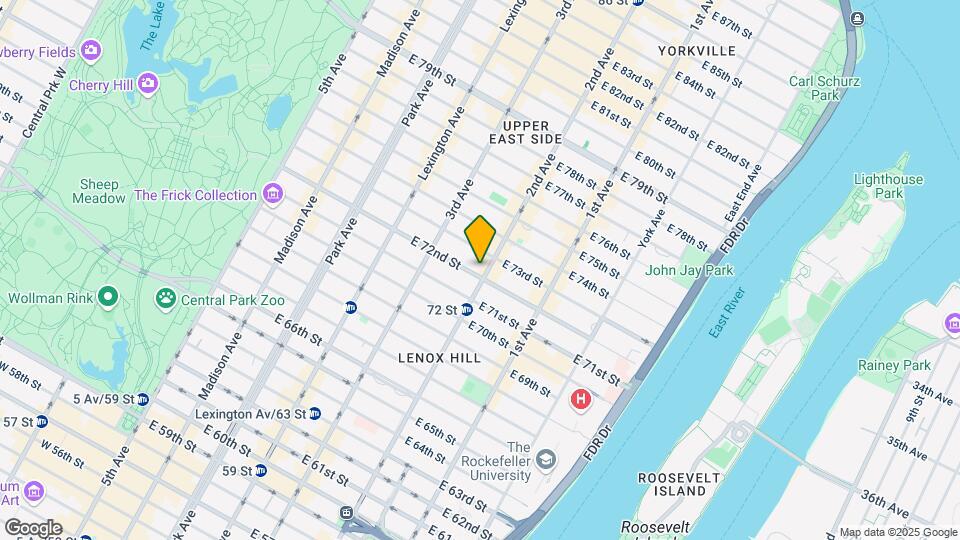 1379 Lexington Avenue Mapa y Detalles de la Ubicación