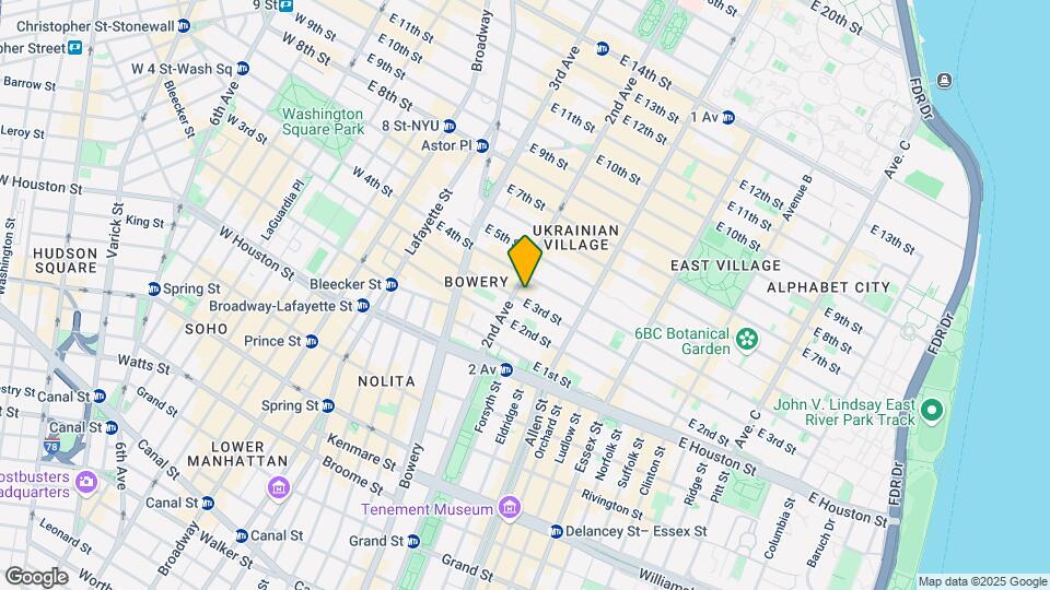 45 E 3rd St Map and Location Details