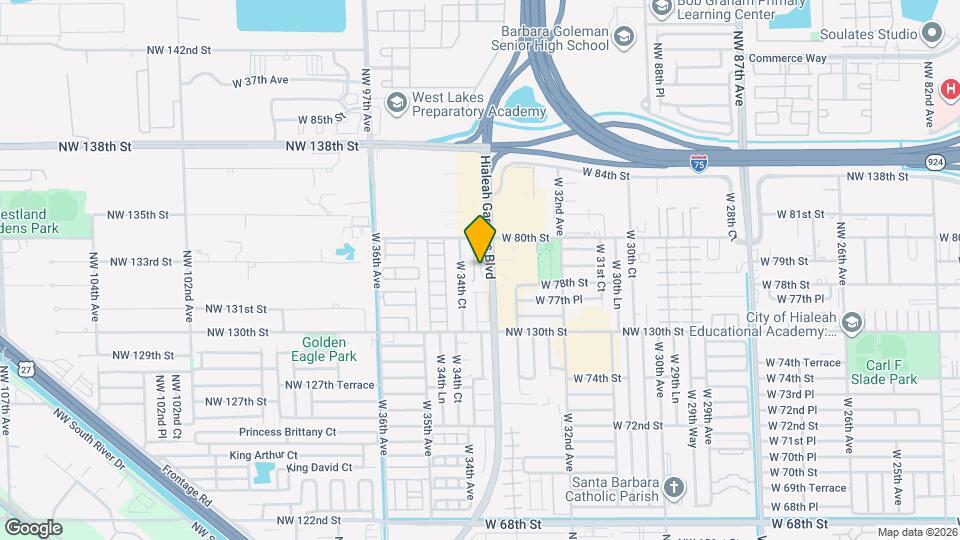 9228 W 33rd Way Map and Location Details