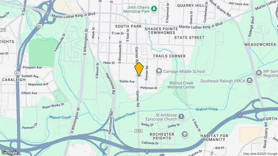 1433 Garner Rd Map and Location Details