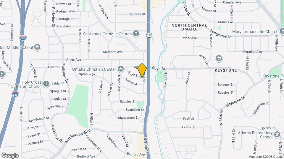 4222 N 91st St Map and Location Details