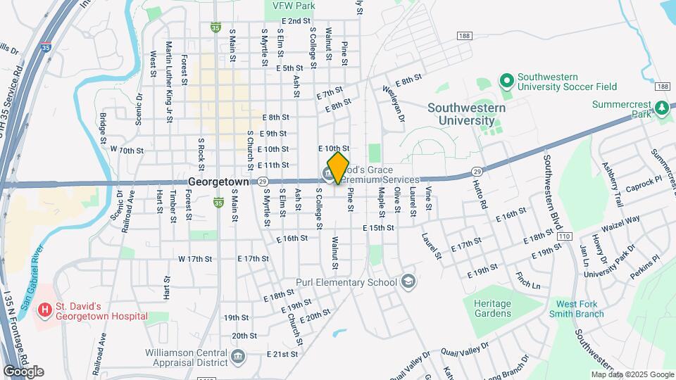 1205 Walnut St Map and Location Details