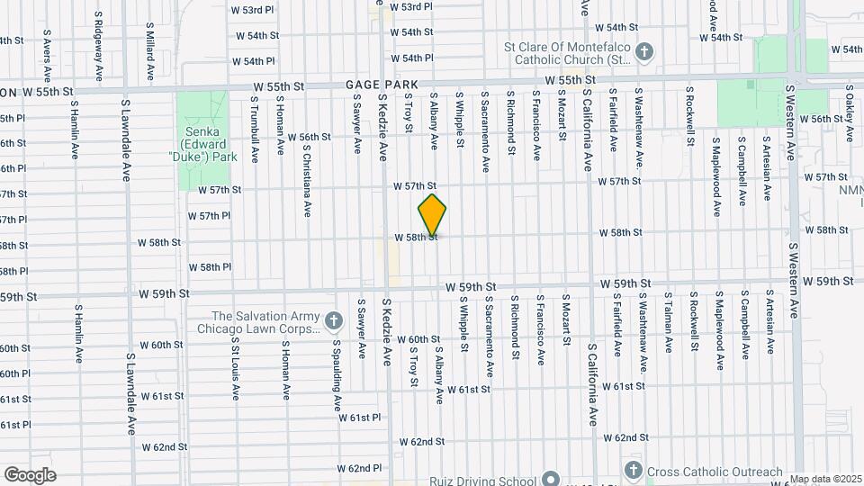 5800 S Albany Ave Map and Location Details