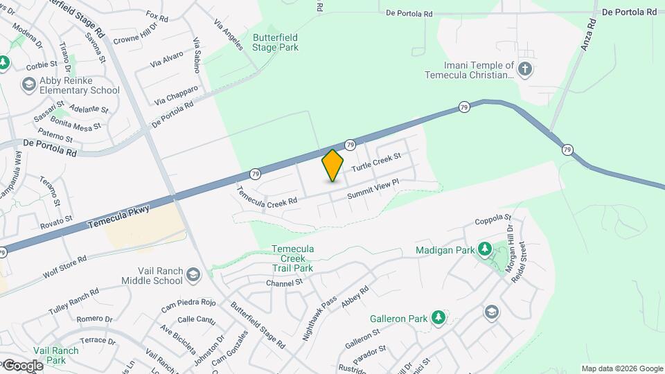 33822 Temecula Creek Rd Map and Location Details