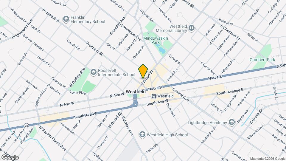 125 E Broad St Map and Location Details