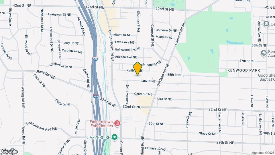 1620 34th St NE Map and Location Details