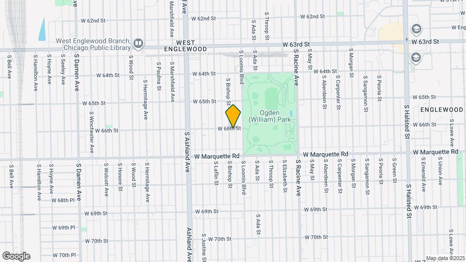 6601 S Bishop St Map and Location Details