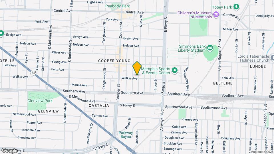 1015 S Cox St Map and Location Details
