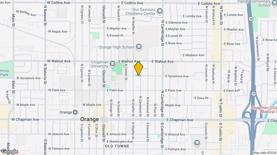 530 E Sycamore Ave Map and Location Details