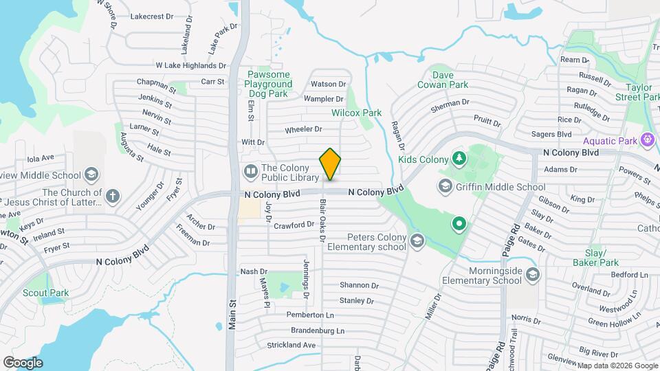 5004 N Colony Blvd Map and Location Details