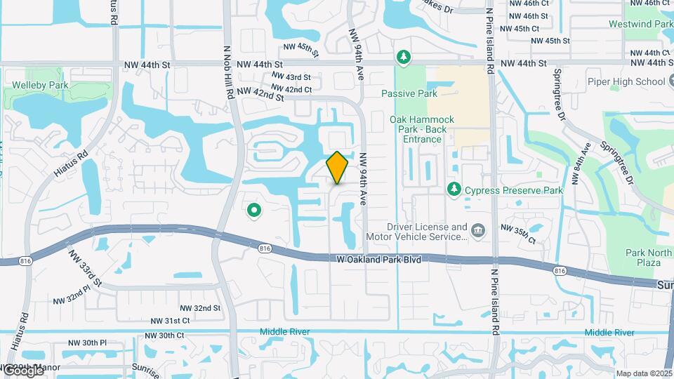 3686 NW 95th Terrace Map and Location Details