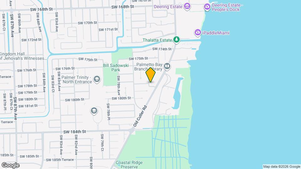 7485 SW 179th St Map and Location Details