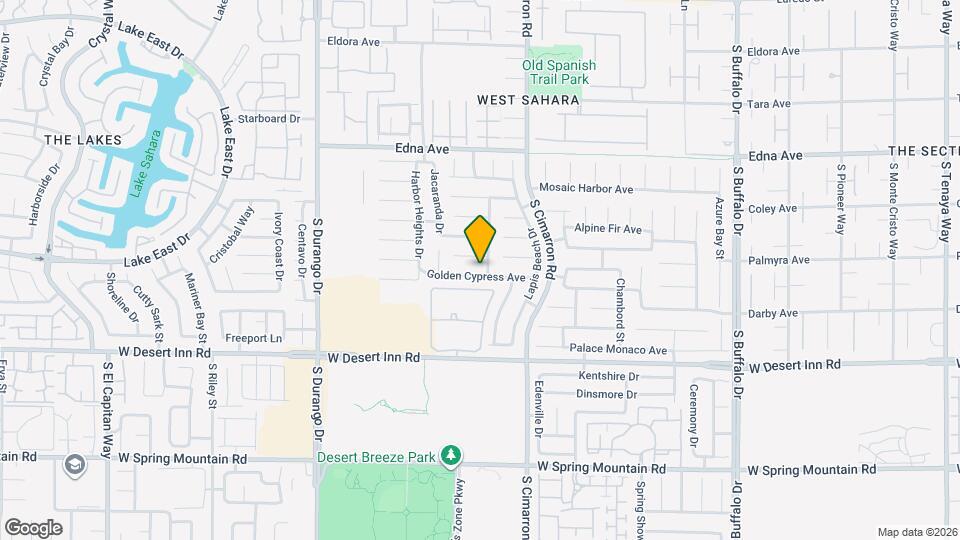 8290 Golden Cypress Ave Map and Location Details