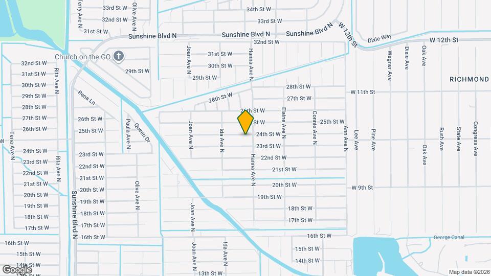 2805 24th St W Map and Location Details