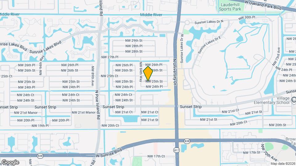 8430 NW 25th St Map and Location Details