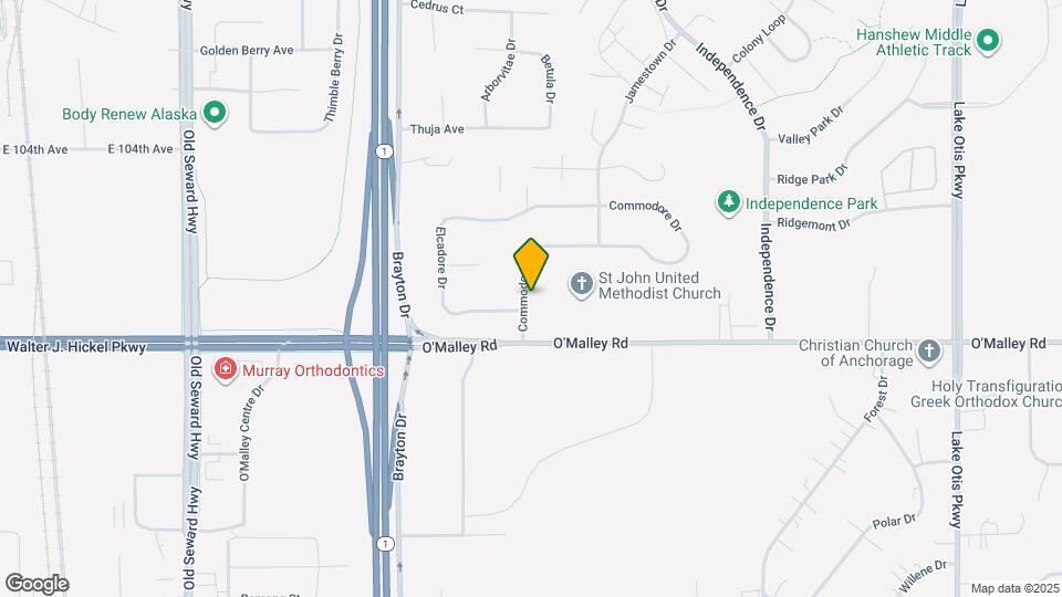 10711 Commodore Dr Map and Location Details