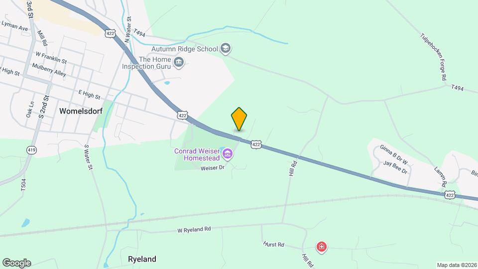 1287 W Penn Ave Map and Location Details