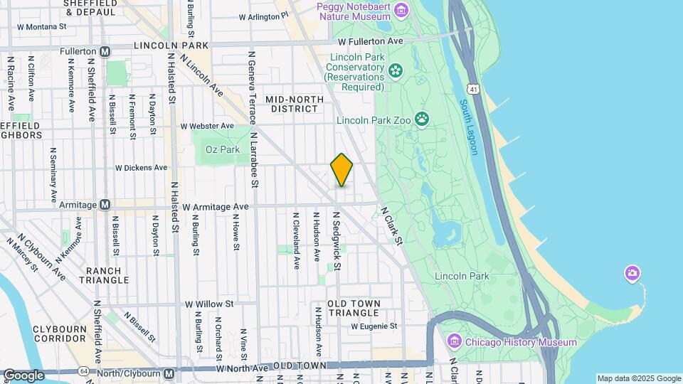 2015 N Sedgwick St, Unit 1 Mapa y Detalles de la Ubicación