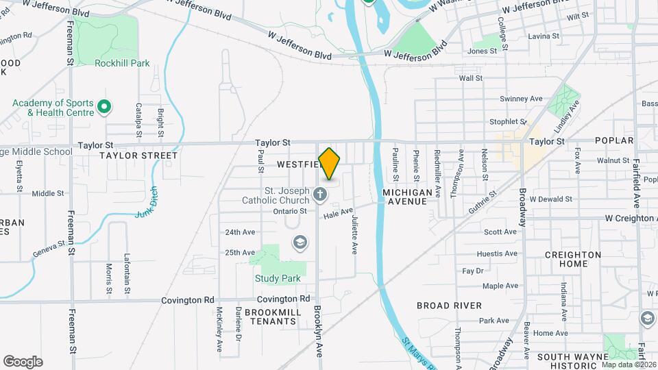 1926 Eby Ave Map and Location Details