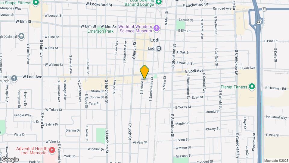 320 S School St Map and Location Details