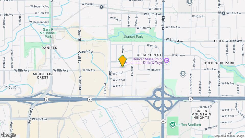 10590 W 8th Ave Map and Location Details