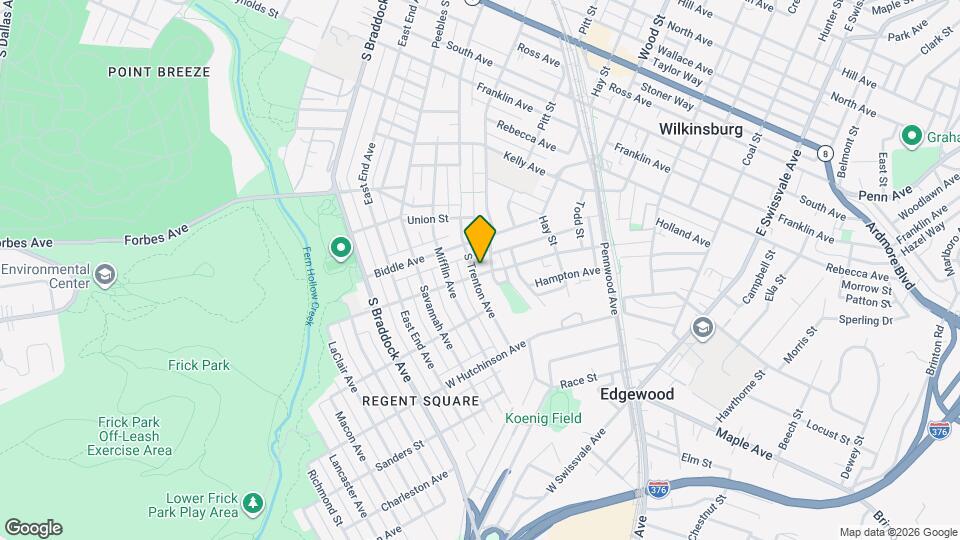 833 S Trenton Ave Mapa y Detalles de la Ubicación