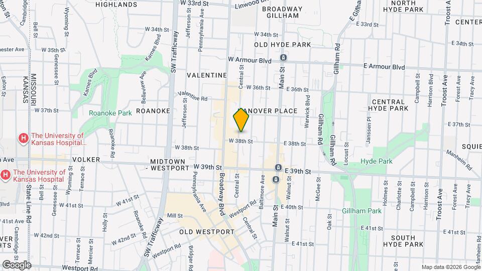 3737 Central St Map and Location Details