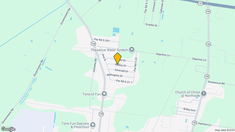 160 Ebony Dr Map and Location Details