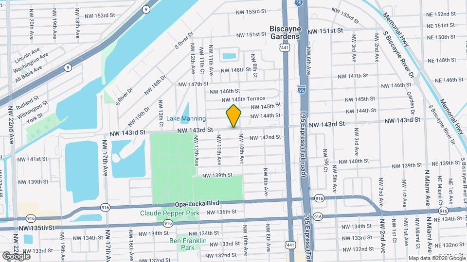 1020 NW 143rd St Map and Location Details