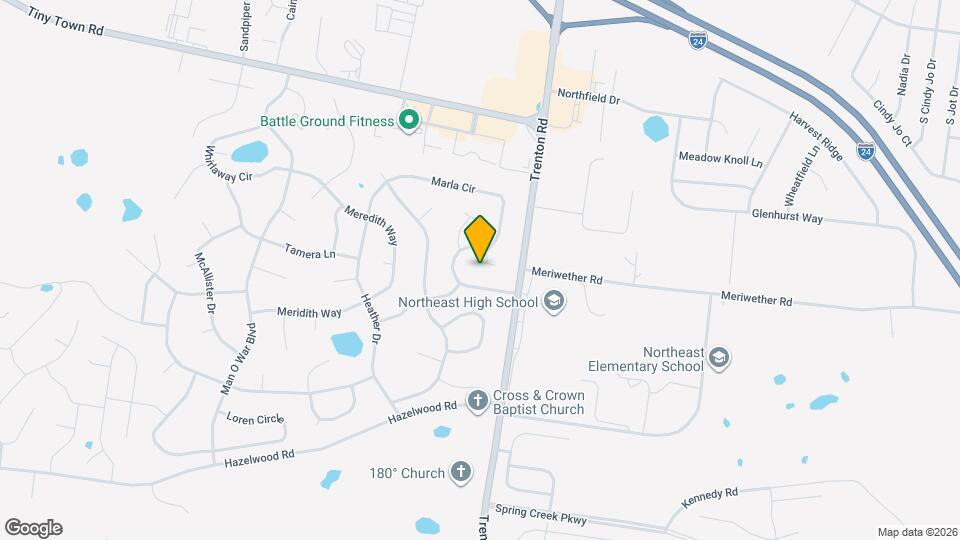 3806 Marla Cir Map and Location Details