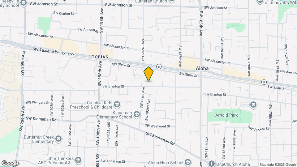 19163 SW Blanton St Map and Location Details