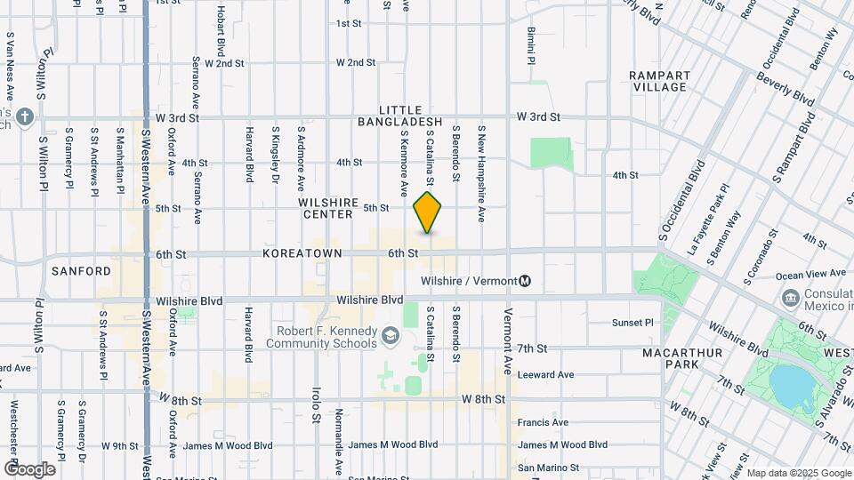 537-545 S Catalina St Map and Location Details