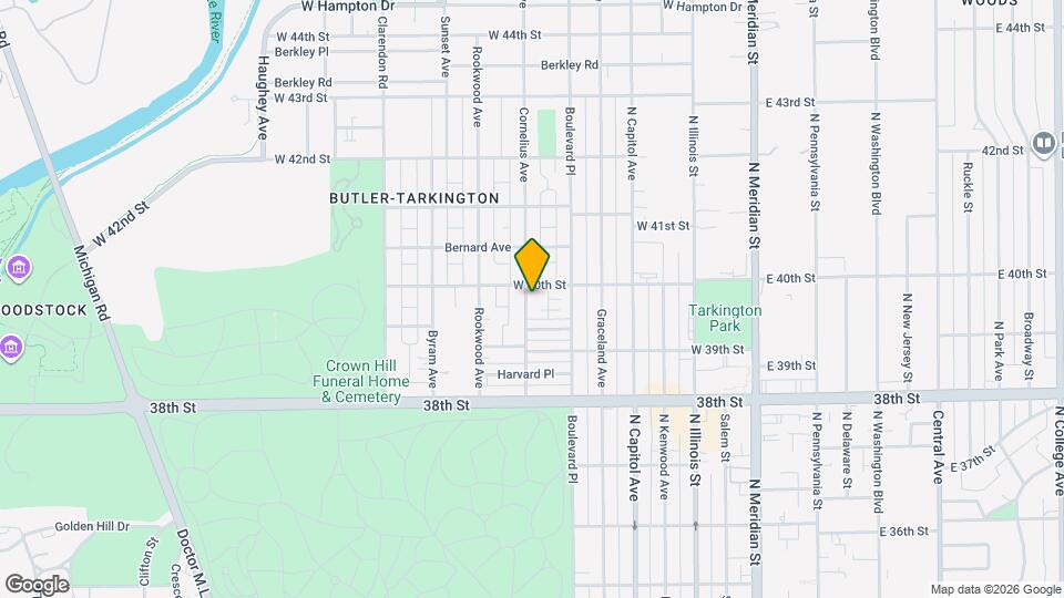 3955 Cornelius Ave Map and Location Details