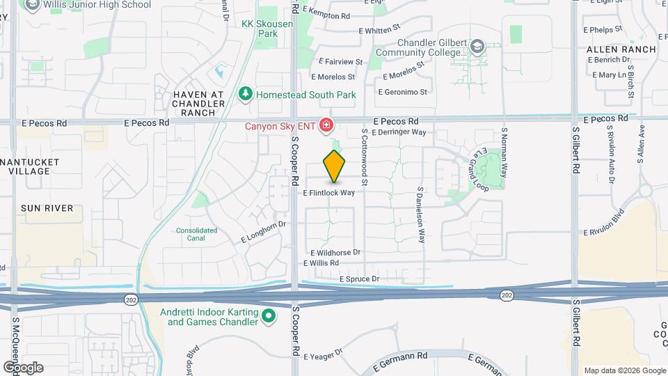 2120 E Flintlock Way Map and Location Details