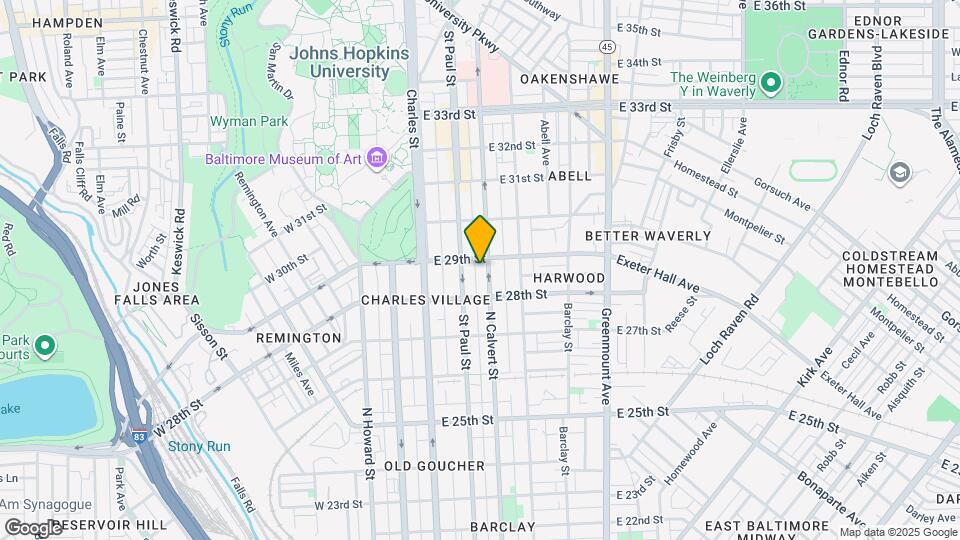 2832 N Calvert St Map and Location Details