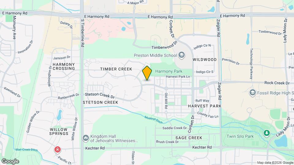2514 Rock Creek Dr Mapa y Detalles de la Ubicación
