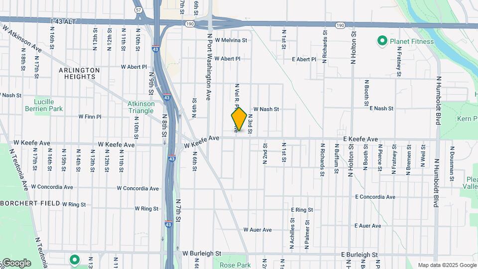 330 W Keefe Ave Mapa y Detalles de la Ubicación